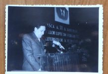 Eugen Barbu la tribuna Uniunii Scriitorilor