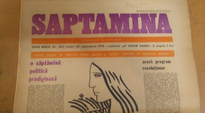 Ziarul Săptămîna, Nr. 303, 24 septembrie 1976
