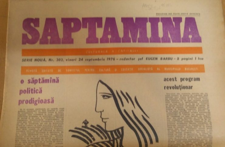 Ziarul Săptămîna, Nr. 303, 24 septembrie 1976