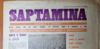 „Săptămîna” din 18 Aprilie 1986