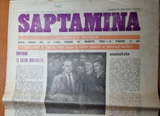 Ziarul Săptămîna din 22 martie 1985