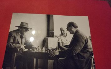 Fotografie Mihail Sadoveanu împreună cu Demostene Botez și Ionel Pop, 1959 Neamt