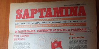 Ziarul Săptămîna din 11 decembrie 1987