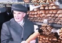 CEAUȘESCU VIZITEAZĂ ALIMENTARELE DIN BUCUREȘTI, 1989