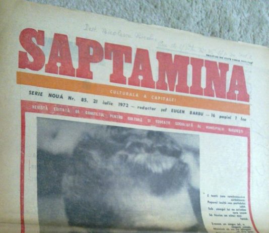 Ziarul Săptămîna din 21 iulie 1972