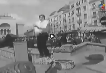 Centrul Timișoarei . Legendară trupă Phoenix cântă la Fântâna cu Pești, anii ’70