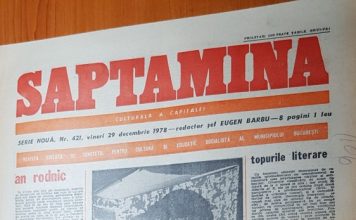 Ziarul Săptămîna 29 decembrie 1978