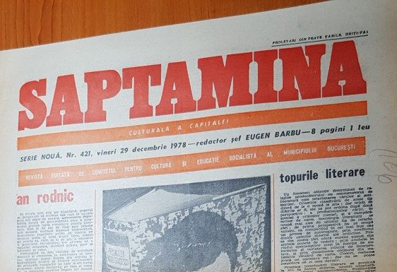 Ziarul Săptămîna 29 decembrie 1978