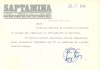 Gala Săptămâna Top 73. Adresa catre Consiliul Culturii si Educatiei Socialiste semnata de Eugen Barbu