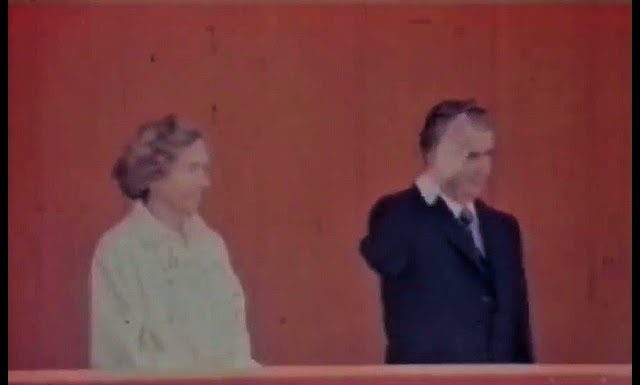 NICOLAE CEAUȘESCU LA DEFILAREA DIN 23 AUGUST, 1984, BUCUREȘTI. Amintiri din Comunism