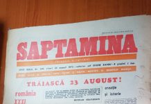 Ziarul „Săptămîna” din 23 august 1975