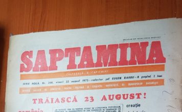 Ziarul „Săptămîna” din 23 august 1975
