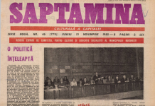 Ziarul „Săptămîna” din 15 noiembrie 1985