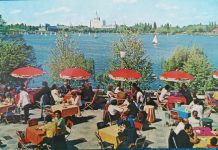 Terasa restaurantului Pescăruș din București în anii ’70