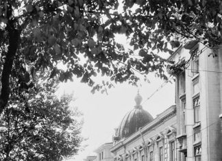 Strada Buzești în apropiere de intersecția cu Calea Griviței, 1980