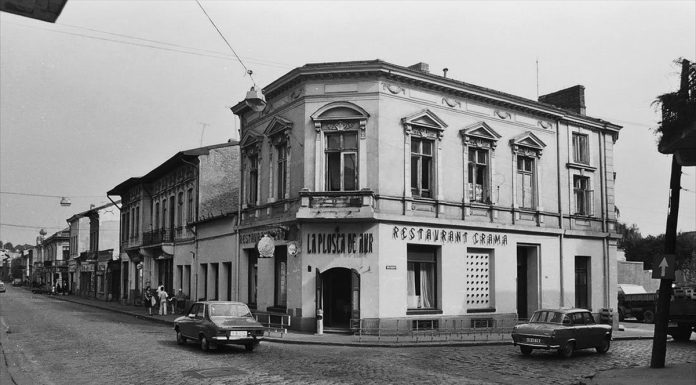 Restaurant Crama „La Plosca de Aur”. Intersecția Căii Rahovei cu str. Gazelei. București 1974